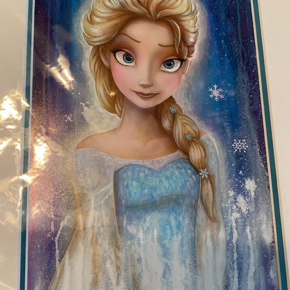 Elsa Fade Art Work Darren Wilson Disney Ready for Framing - Picture 11 of 12